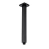 Zevio 300mm Matte Black Ceiling Shower Arm Square
