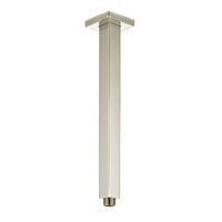 Zevio 300mm Brushed Nickel Ceiling Shower Arm Square