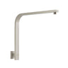 Zevio Brushed Nickel Gooseneck Shower Arm Square