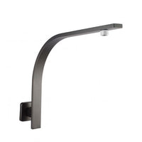 Zevio Gun Metal Gooseneck Shower Arm Square