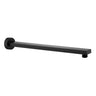 Zevio 400mm Matte Black Straight Wall Arm Square