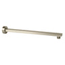 Zevio 400mm Brushed Nickel Straight Wall Arm Square
