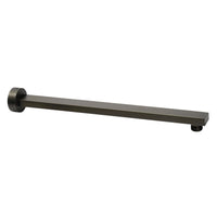 Zevio 400mm Gun Metal Straight Wall Arm Square
