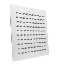 Zevio 250mm Chrome Shower Head Stainless Steel Square