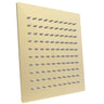 Zevio 250mm Brushed Gold Shower Head Stainless Steel Square