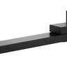 Taran Matte Black Swivel Bath Spout Square