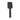 Taran 200mm Gun Metal Twin Shower Half Rail Top Inlet Square
