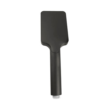 Taran 200mm Gun Metal Twin Shower Half Rail Top Inlet Square