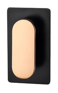 Vetto Shower Mixer Matte Black & Rose Gold