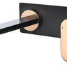 Vetto Wall Basin Mixer Matte Black & Rose Gold