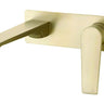 Zevio Wall Basin Mixer Brushed Gold