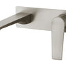 Zevio Wall Basin Mixer Brushed Nickel