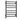 Square Stainless Steel Black Electric Heated Towel Rack 8 Bars Left Inlet