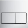 R&T Dual Flush Plate Curve Square Chrome