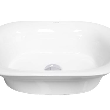 Hamptons Oval 610x440x210 Semi Recessed Basin
