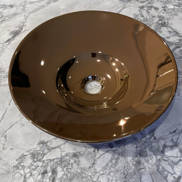 Semi Insert 410x410x110 Metallic Rose Gold Basin