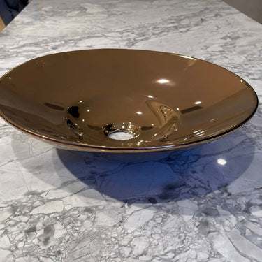 Semi Insert 410x410x110 Metallic Rose Gold Basin