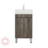 Maxio 450x320x850 Amazon Grey Cabinet with Drawer Leg (MDF)