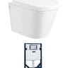 Alzano Wall Hung Pan R&T Inwall Cistern Set (Push Plate Sold Separately) - Standard Seat
