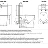 Feanza Tornado Toilet Suite - Standard Seat / R&T Flush System