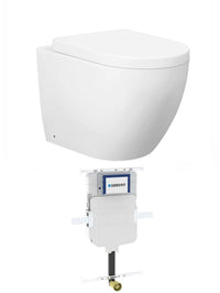 Voghera Toilet Package - WF Pan, Geberit Sigma8 Cistern (Button Sold Separately) - Standard Seat / Geberit Cistern