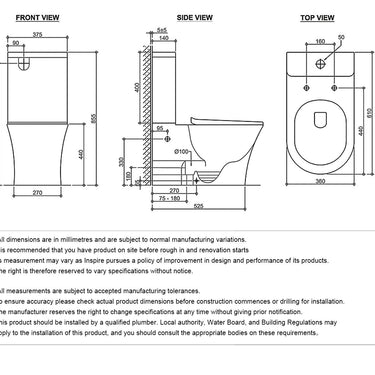 Voghera Toilet Package - WF Pan, Geberit Sigma8 Cistern (Button Sold Separately) - Slim Seat / Geberit Cistern