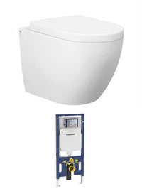 Voghera Wall Hung Pan and Geberit Cistern only (Push Plate Sold Separately) - Standard Seat / Geberit Cistern