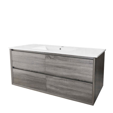 Maximo 1200 Amazon Grey WH Vanity - Slimline Ceramic Top