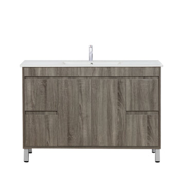 Maximo 1200 Amazon Grey WH Vanity - Slimline Ceramic Top