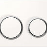 Kappa21 Dual Flush Button Round White With Chrome Trim