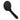 Pavia Black Handheld Shower Piece Round