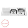 1.5 Right Hand Bowl 8mm Steel Square Kitchen Sink 1080x480x170mm