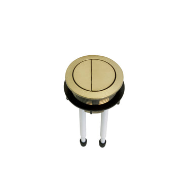 Round Toilet Flush Button Gold