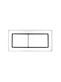 Square Toilet Flush Button Chrome