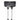 Square Toilet Button Matte Black