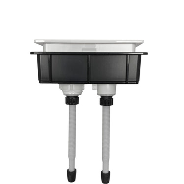 Square Toilet Button Matte White