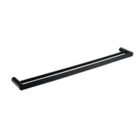 Vetto 600mm Matte Black Double Towel Rail