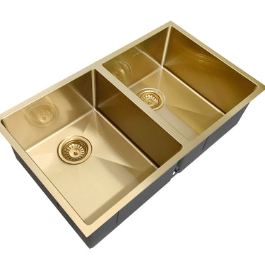Arte Sink 76D 760x450x220 Brushed Dark Gold