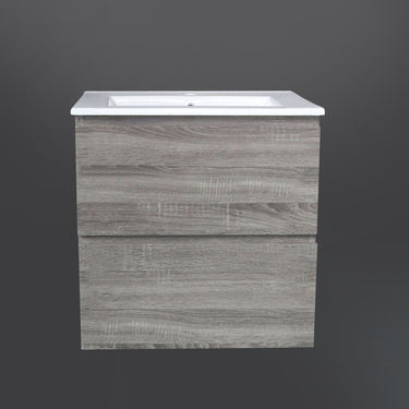 Dover 600mm Amazon Grey Wall Hung Vanity - Cabinet Only / Not Required / Not Required