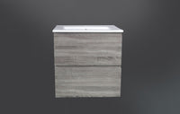 Dover 600mm Amazon Grey Wall Hung Vanity - Cabinet Only / Not Required / Not Required