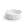 Hudson Round 400x400x120 Concrete Fluted Basin