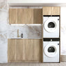 Laundry Kit 1960C Byron/Bondi Natural Oak with Natural Carrara Marble Top