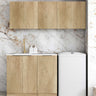 Laundry Kit 1715DR-C Byron/Bondi Natural Oak with Cloudy Carrara Top and 400 Drawer Unit