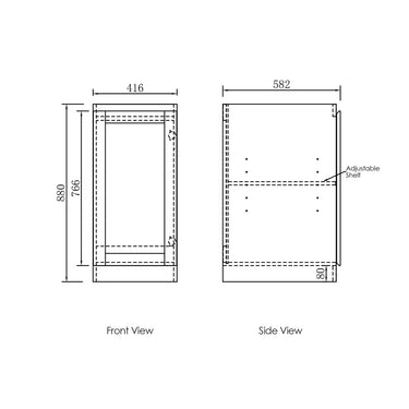 Hampton Laundry 415 White Wall Cabinet