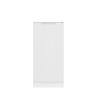 Laundry Kit 1715DR-C Bondi Fluted White with Natural Carrara Marble Top and 400 Drawer Unit