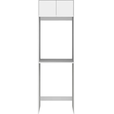 Laundry Kit 1715DR-A Bondi Fluted White with Natural Carrara Marble Top and 400 Drawer Unit