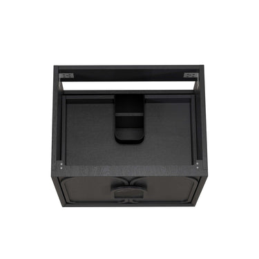 Laguna 600mm Black American Oak Wall Hung Cabinet Only