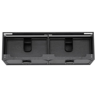Laguna 1500mm Black American Oak Wall Hung Cabinet Only