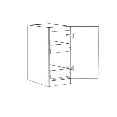 Hampton Laundry 415 White Base Cabinet with Internal Drawer