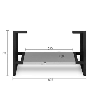 Leg Boston 900X450 Matte Grey